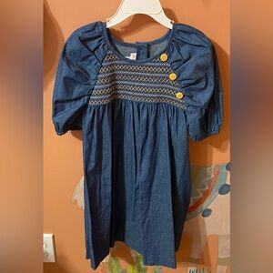 Bonnie Jean Sz 5 Denim Colored Dress